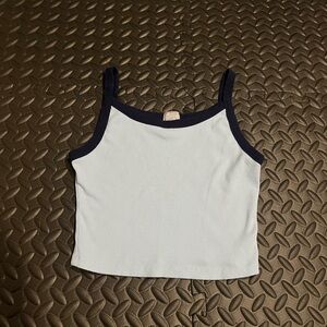 Tilly’s Women's Light Blue Cropped Tank Top